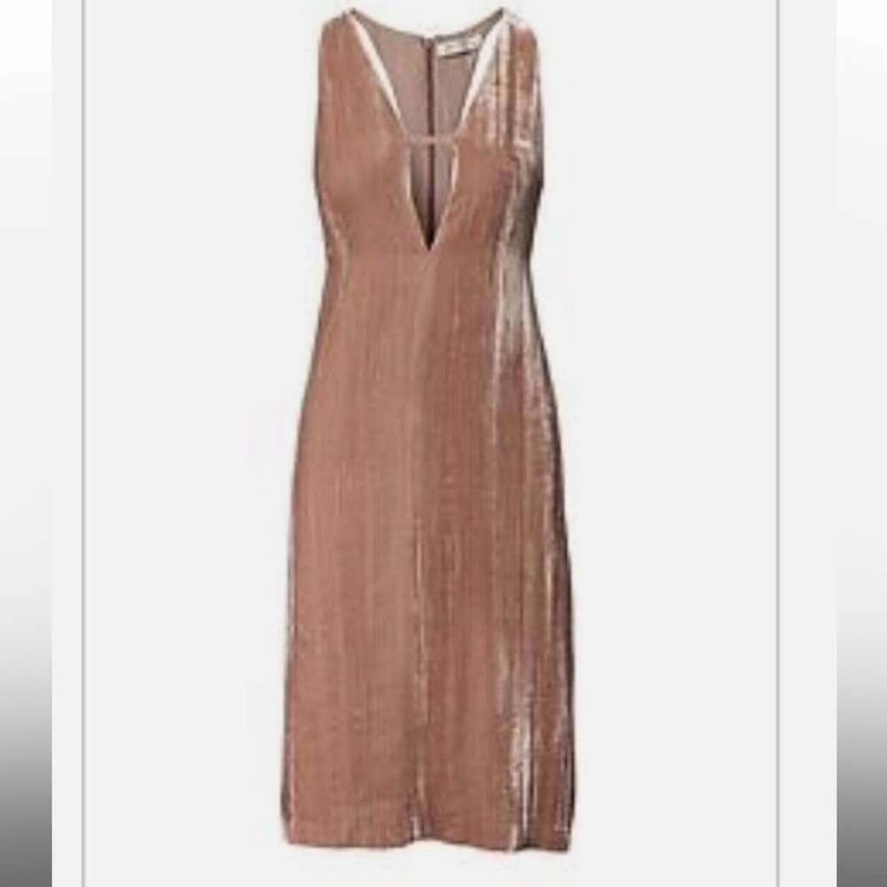 Banana Republic Heritage Collection deep V Velvet dress